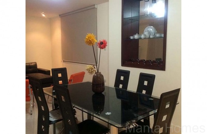 For rent three-bedrooms apartment in a private house in Manta Beach